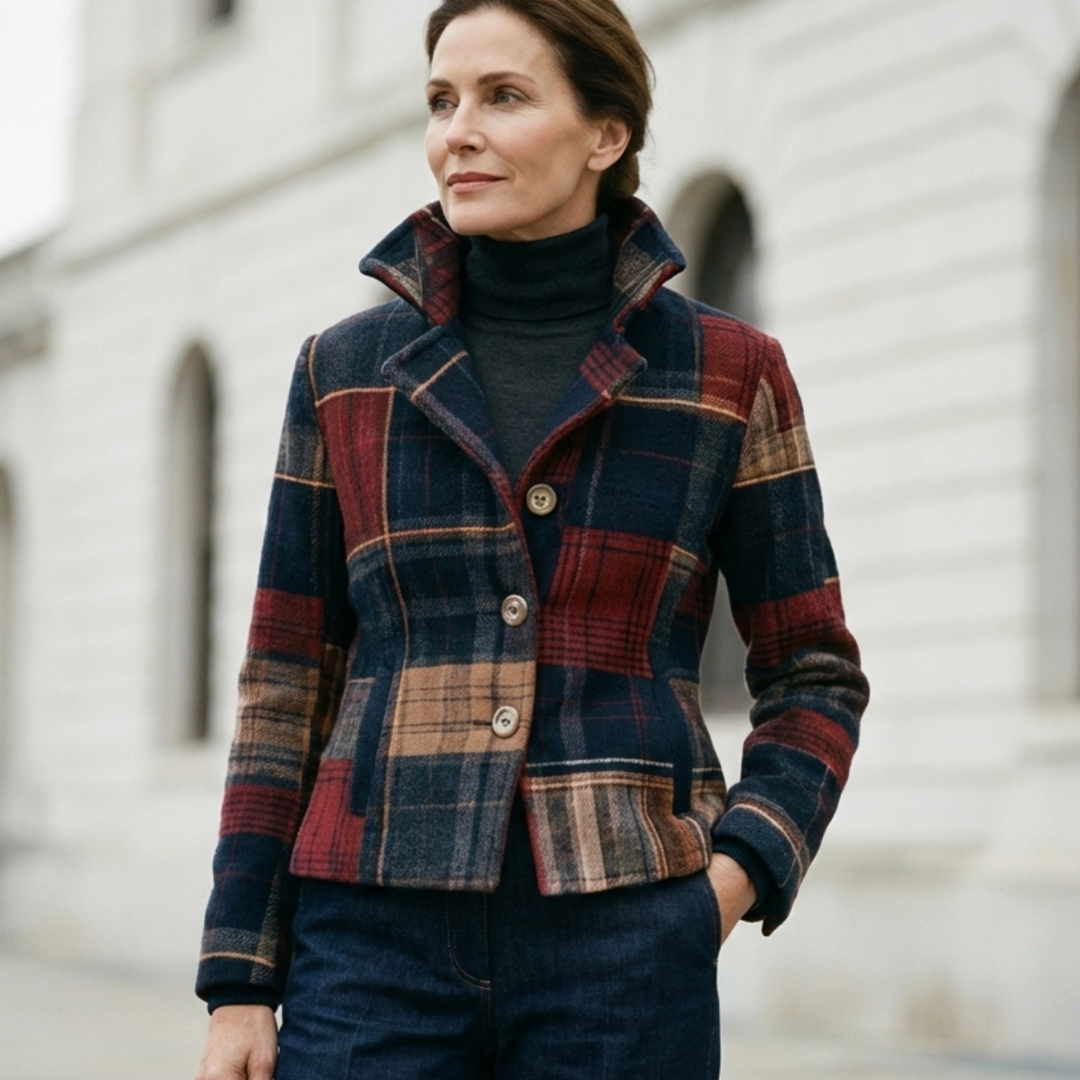 Elara - Timeless Plaid Jacket