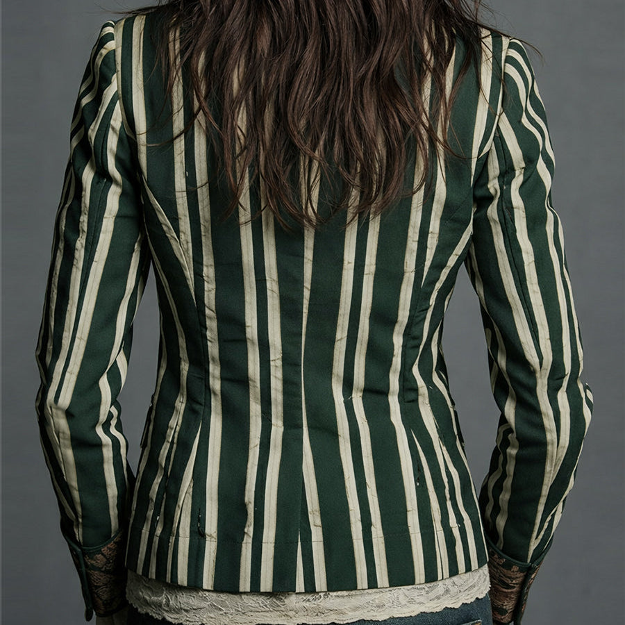 Calista - Bohemian Striped Blazer