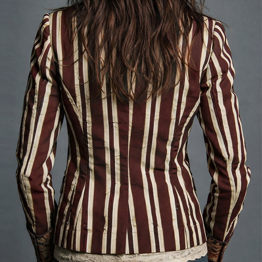Calista - Bohemian Striped Blazer