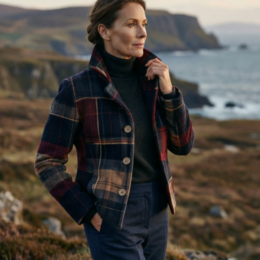 Elara - Timeless Plaid Jacket