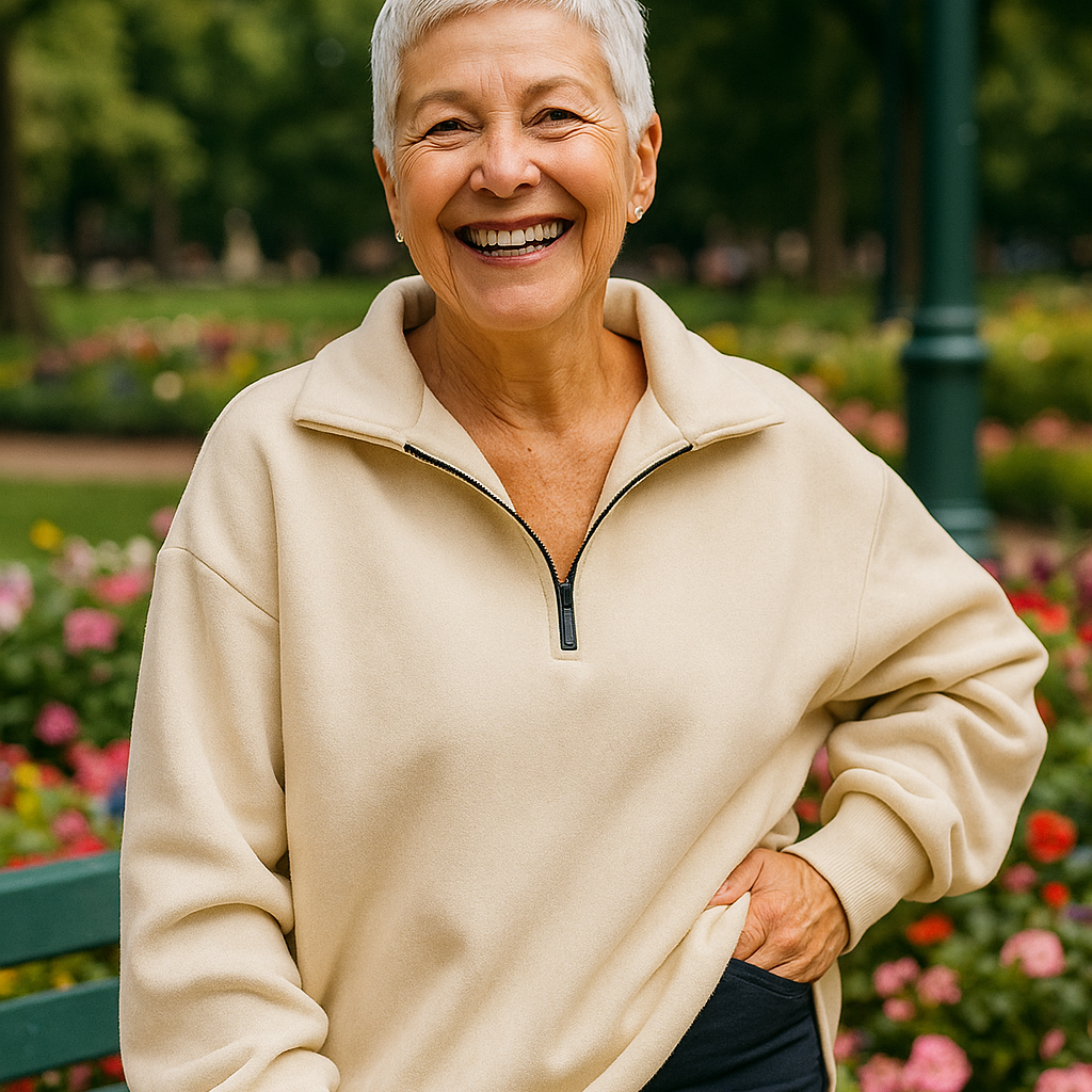 Estelle - Quarter-Zip Knit Pullover
