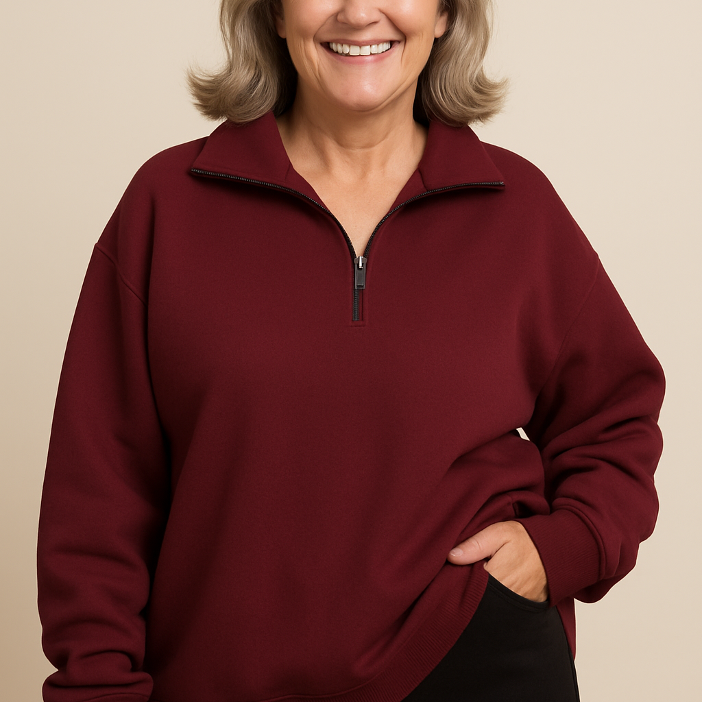 Estelle - Quarter-Zip Knit Pullover