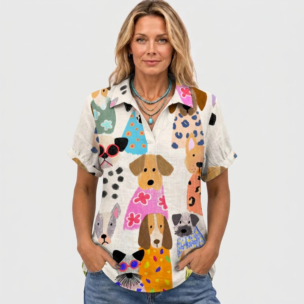 Hermione | Canine Collared Top