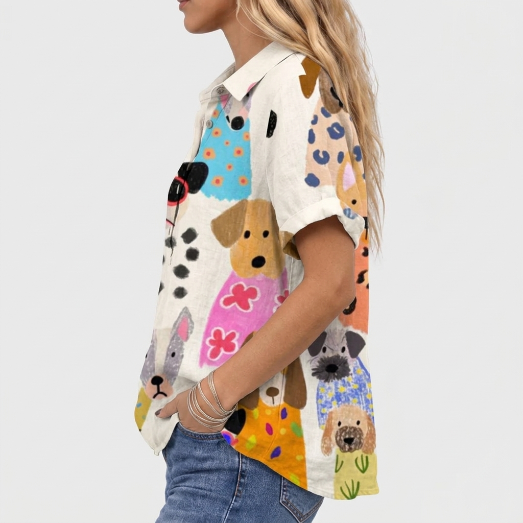 Hermione | Canine Collared Top