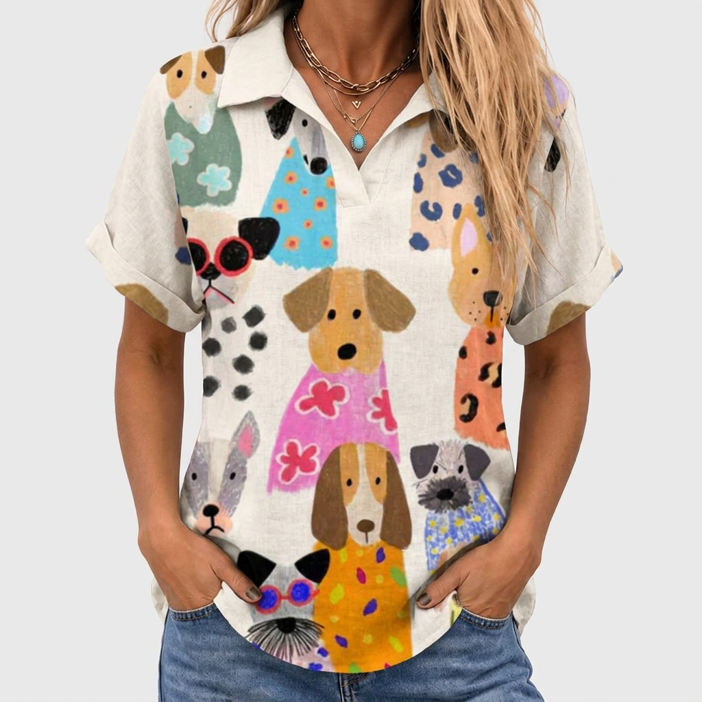 Hermione | Canine Collared Top