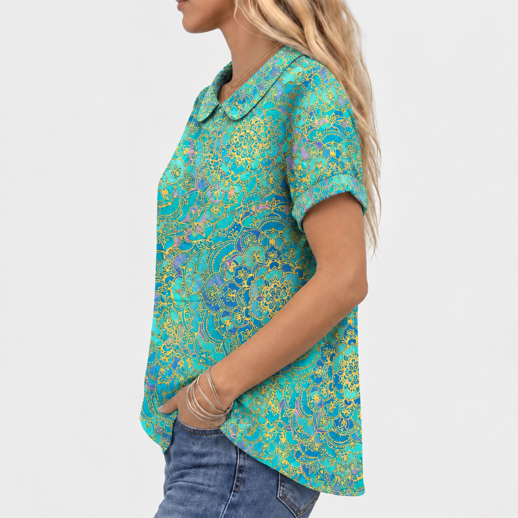 Joan | Paisley Collared Top