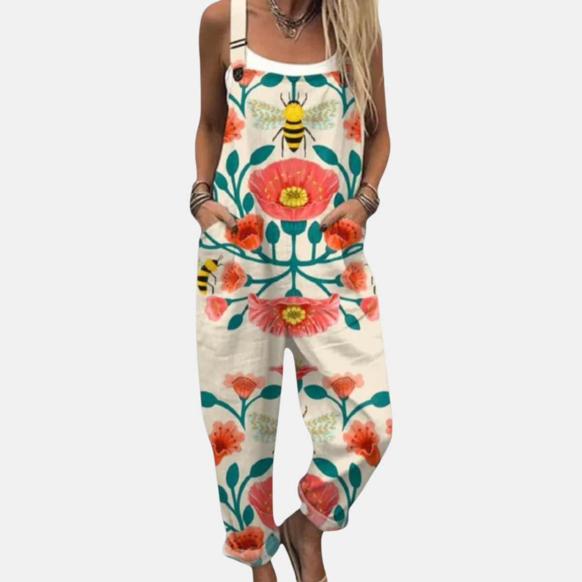 Queenie | Folk Floral Overall