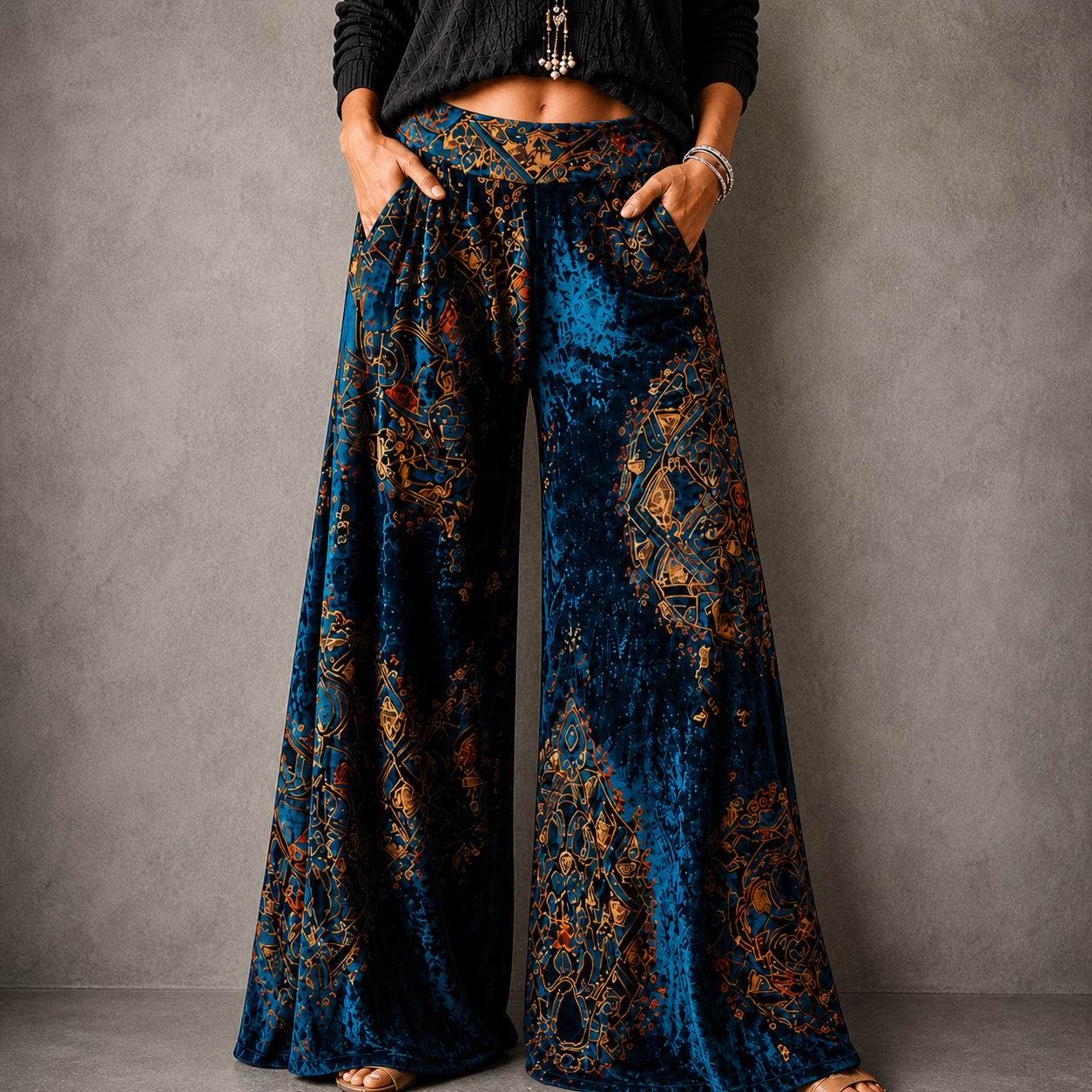 Cassia - Boho Wide-Leg Pants