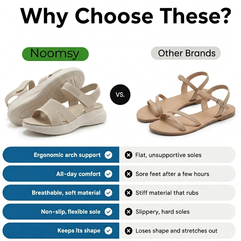 Rear view of a foot wearing the blue walking sandals, illustrating the heel support and comfortable fit.