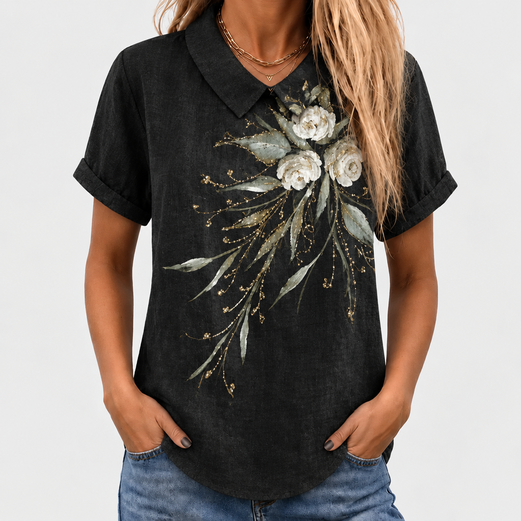 Geraldine | Dandelion Collared Top