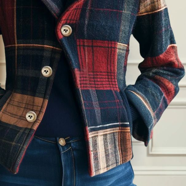 Elara - Timeless Plaid Jacket