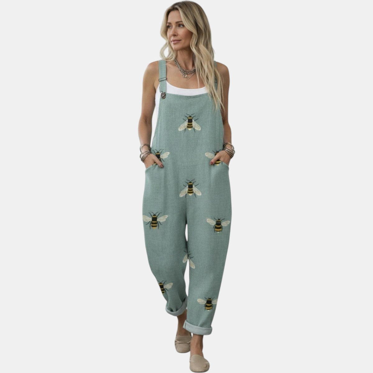 Tabitha | Sage Bee Overall