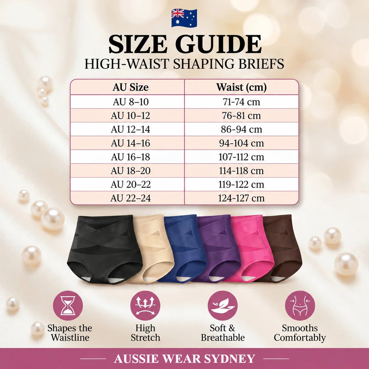 Aeliana - High-Waisted Tummy Control Shaping Briefs