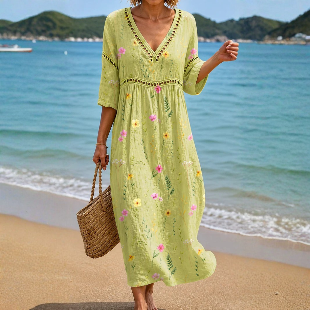 Celia - Effortless Floral Midi Dress product image