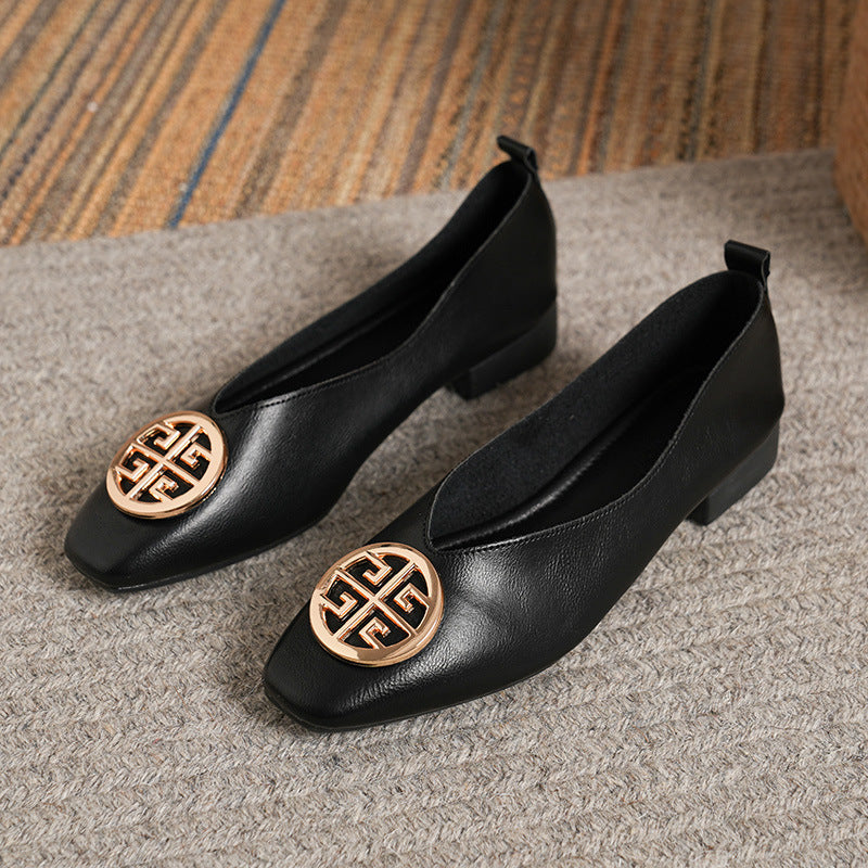 Giselle - Elegant Square-Toe Flats product image