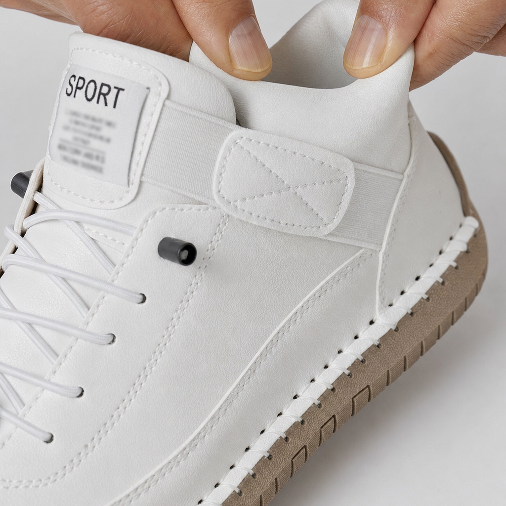 Soft padded collar of the Clover sneaker