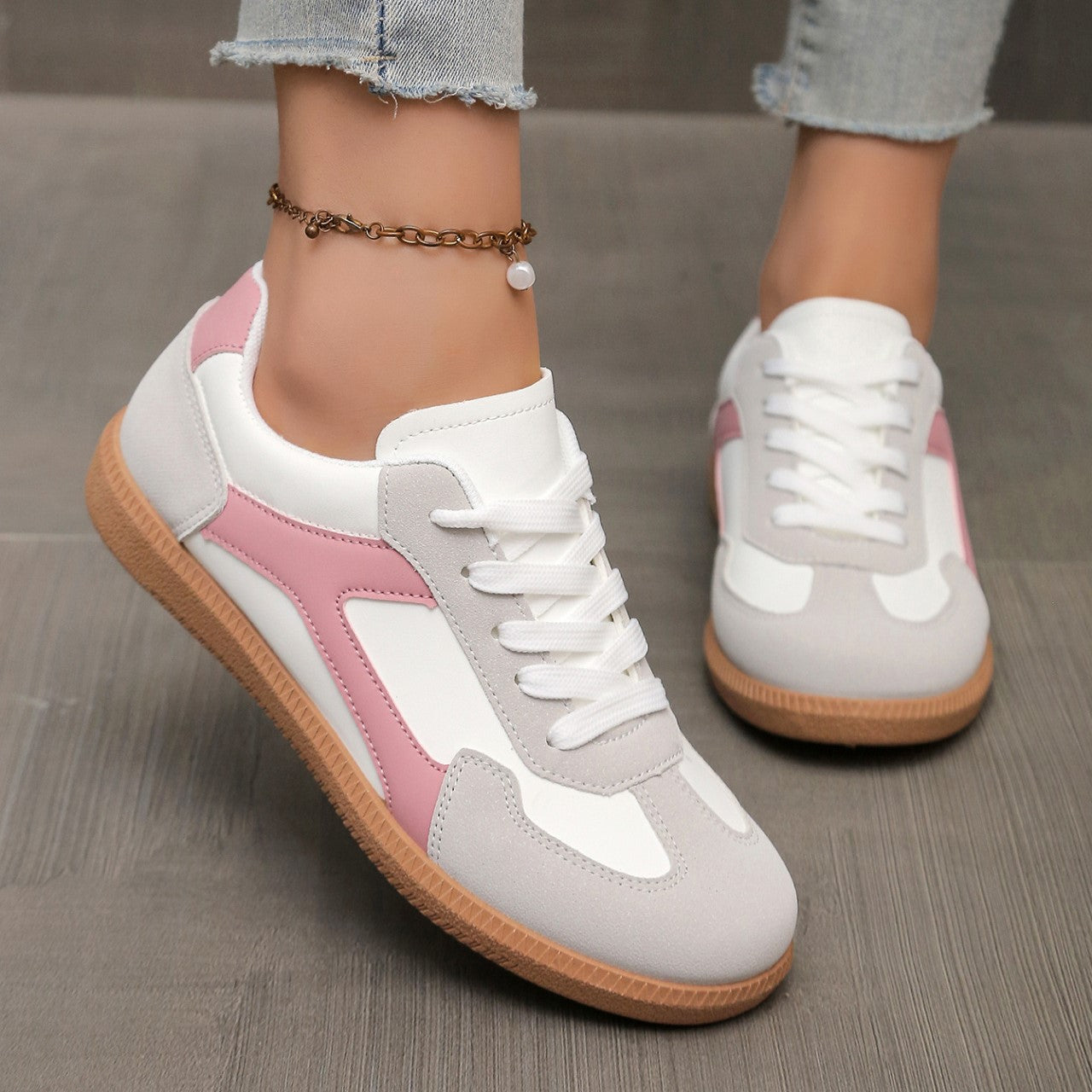 Rear view of the black Hazel comfort shoes, focusing on the sole's grip and stability.