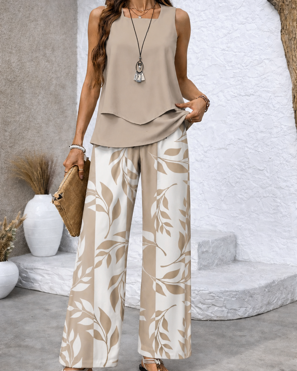 Inez - Elegant Wide-Leg Pants sets product image