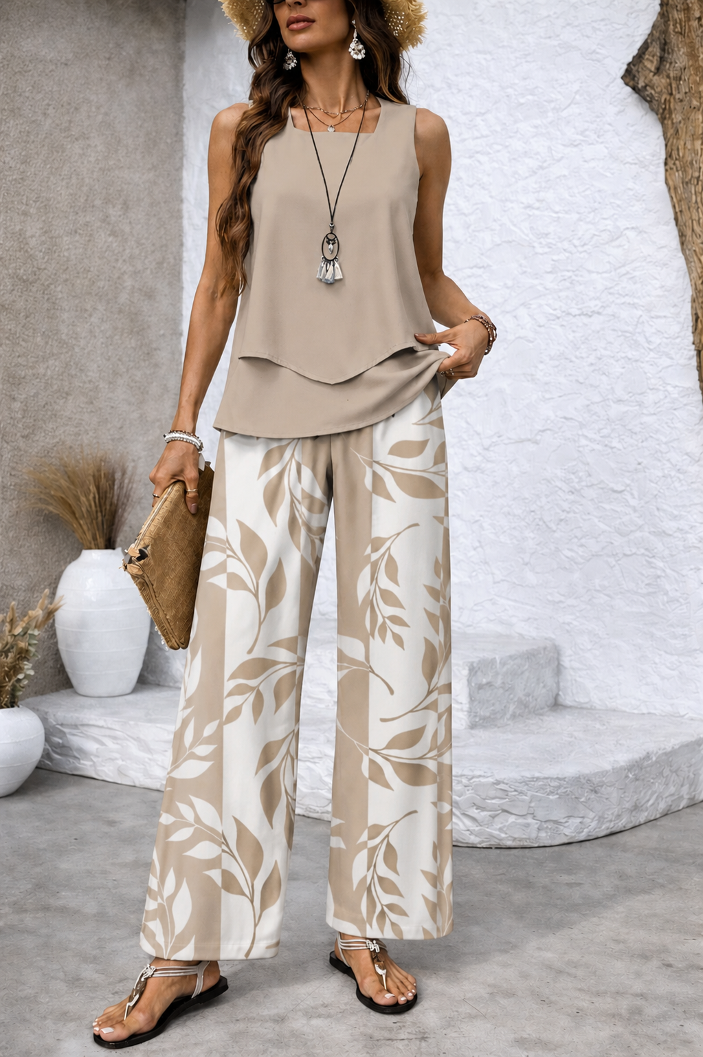 Inez - Elegant Wide-Leg Pants sets product image