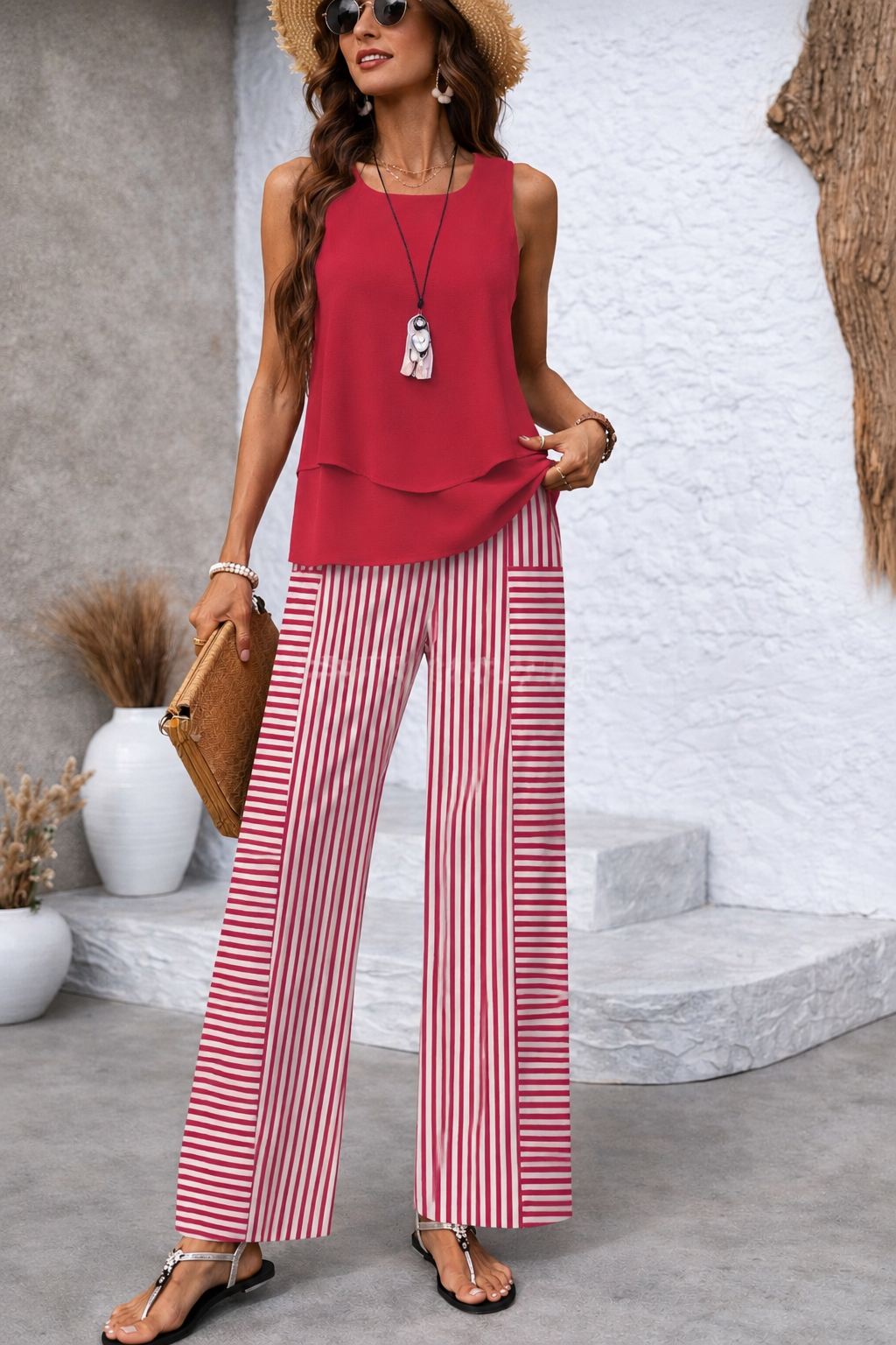 Kiera - Elegant Striped Pants C294 product image