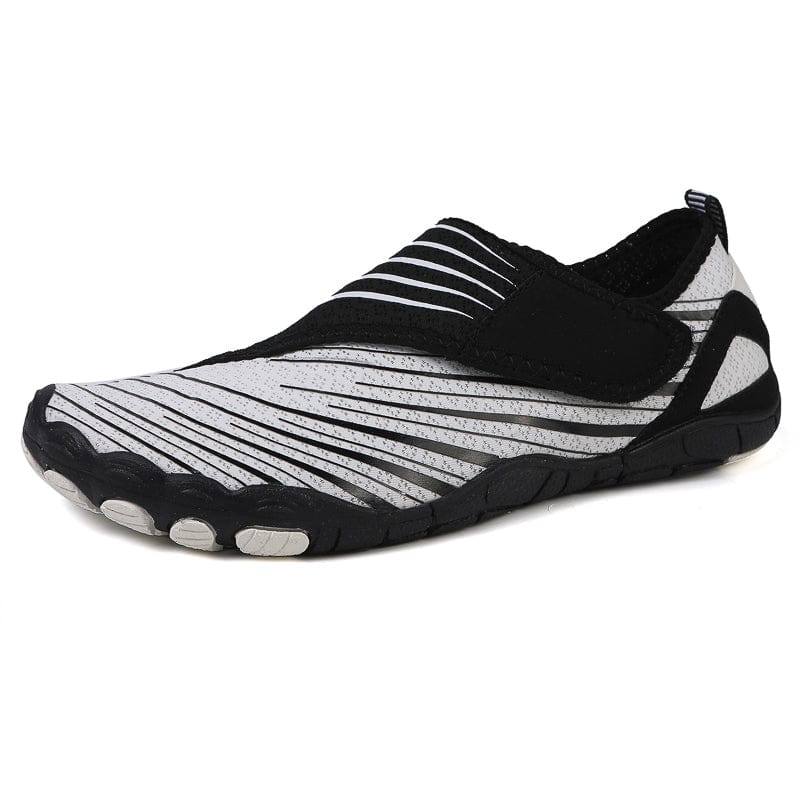 Navy Blue Maeve comfort orthopedic shoes, from above, showing foot placement.