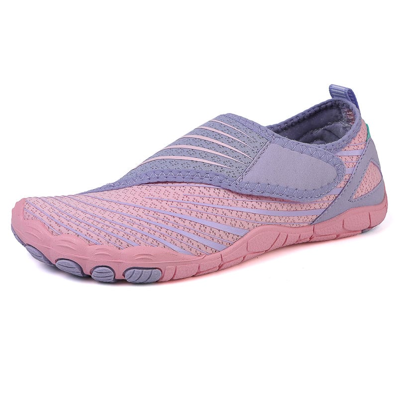 White Maeve comfort orthopedic shoes, side profile, emphasizing lightweight design and cushioned sole.