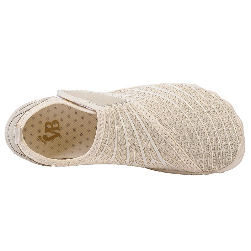 Mono Stripe Maeve comfort orthopedic shoes, in an urban setting.