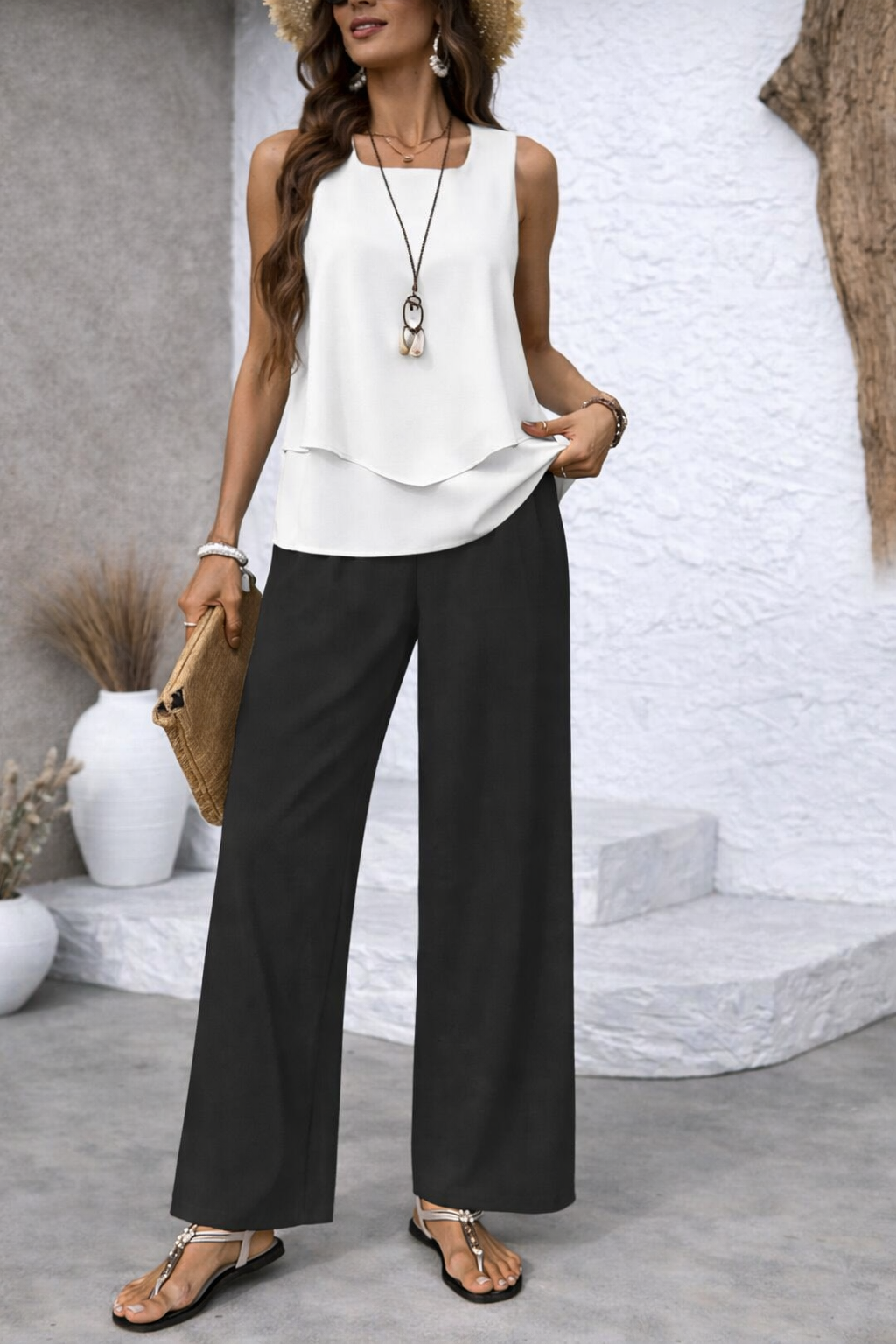 Noa - Elegant Wide-Leg Pants C294 product image