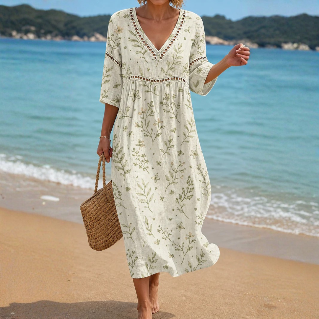 Odette - Flowing Casual Midi Dress Signature product image