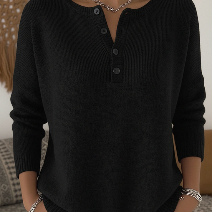 Back view of the Romy comfort button-up pants, demonstrating the relaxed drape and overall fit.
