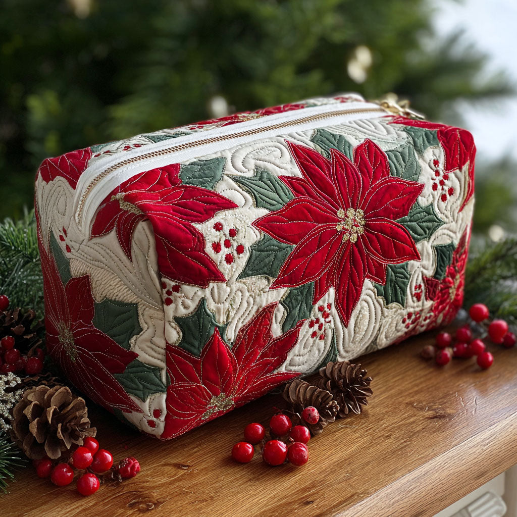 Wren - Quilted Cosmetic Bag Handmade Cosmetic Bags product image