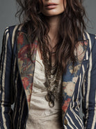 Calista - Bohemian Striped Blazer
