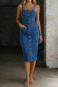 Rivka | Button-Up Denim Dress
