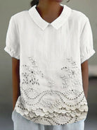 Theodora | Floral Collared Top