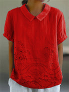 Theodora | Floral Collared Top