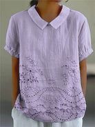 Theodora | Floral Collared Top