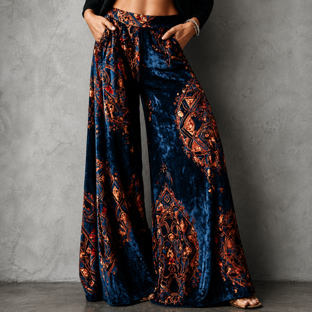 Cassia - Boho Wide-Leg Pants