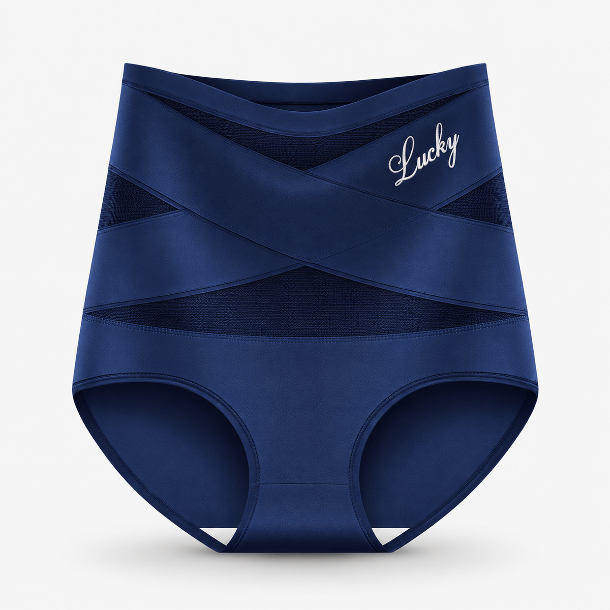 Model standing confidently, showcasing the effective support and smoothing of the shaping underwear.