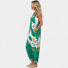 Clemency | Green Goose Print Overall