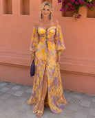 Branwen - Elegant Floral Maxi Dress product image