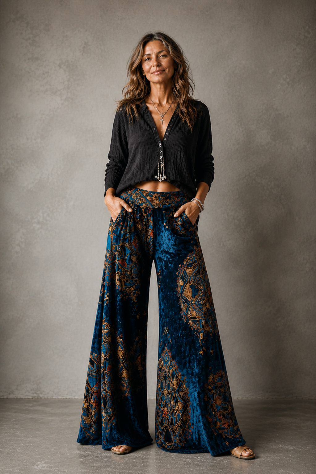 Cassia - Boho Wide-Leg Pants