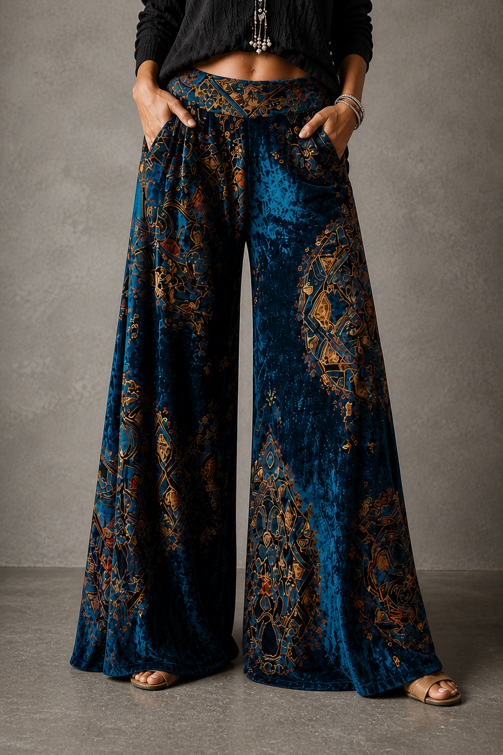 Cassia - Boho Wide-Leg Pants