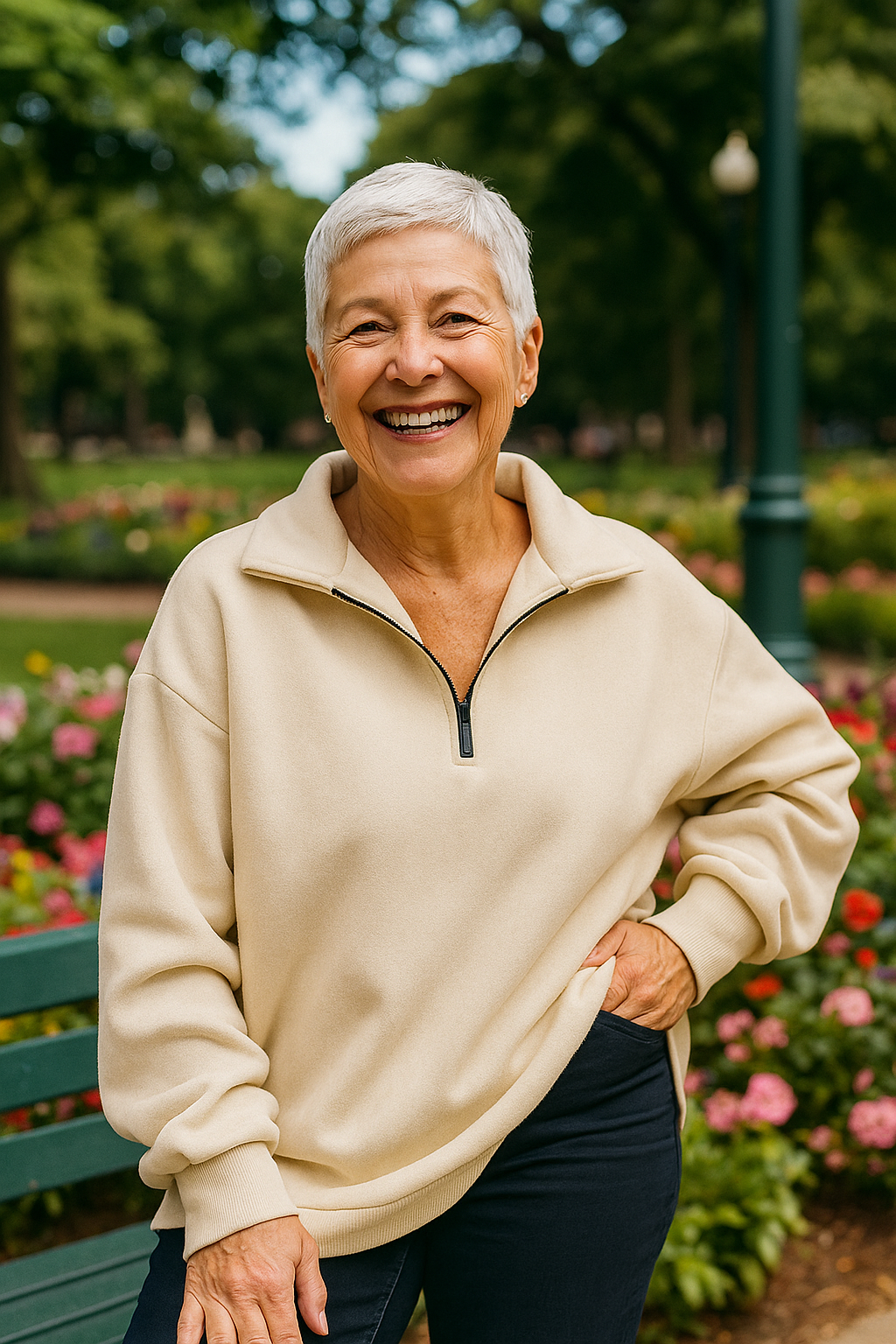 Estelle - Quarter-Zip Knit Pullover
