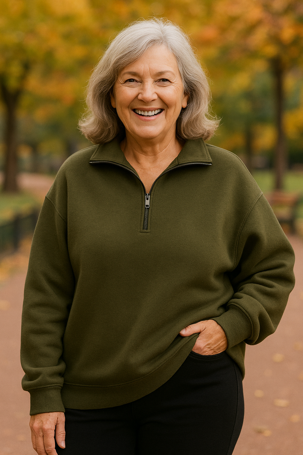 Estelle - Quarter-Zip Knit Pullover