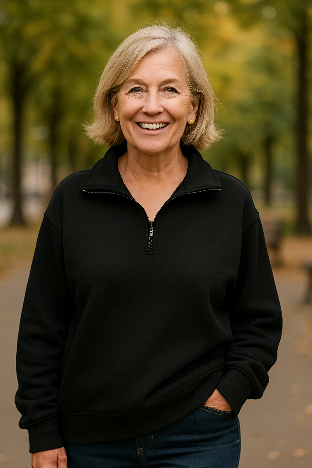 Estelle - Quarter-Zip Knit Pullover