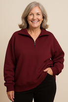 Estelle - Quarter-Zip Knit Pullover