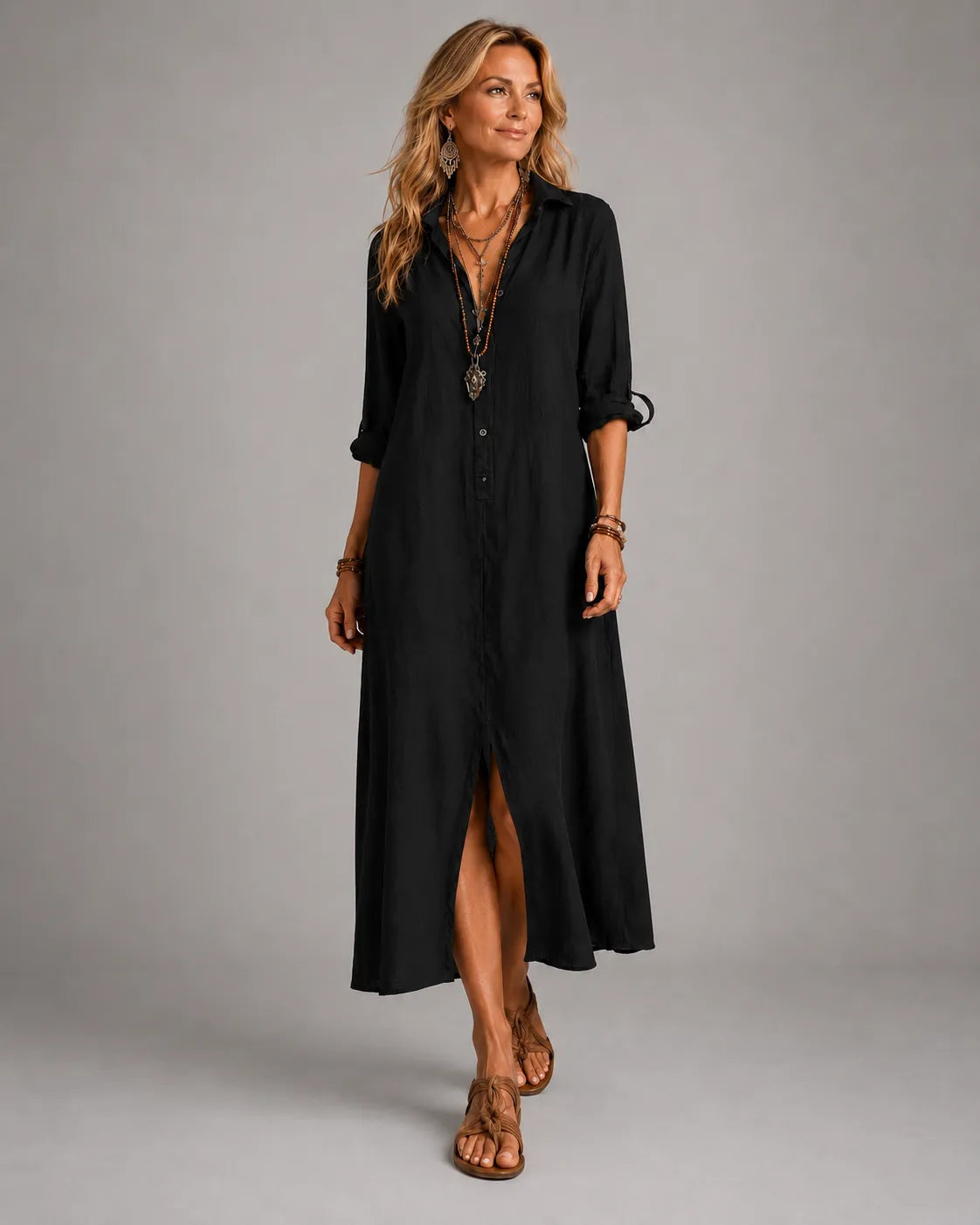 Artemis - Elegant Long Sleeve Maxi Dress product image