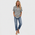 Jacinta | Polka Dot Collared Top