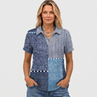 Honor | Patchwork Collared Top