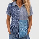 Honor | Patchwork Collared Top